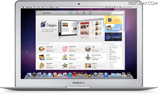 アップル、次期Mac OSの「Lion」を発表……2011年夏にリリース Macに「Mac App Store」が登場
