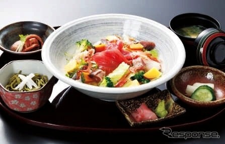審査員特別賞：「なないろちらし寿司」東名道牧之原SA（下り）、ジェイティービーレストラン