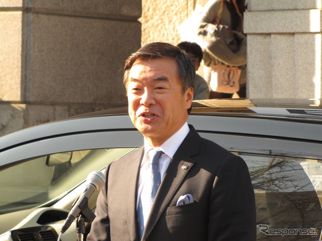 神奈川県庁での導入式