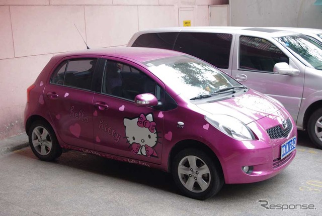 キティの痛車(?)を発見