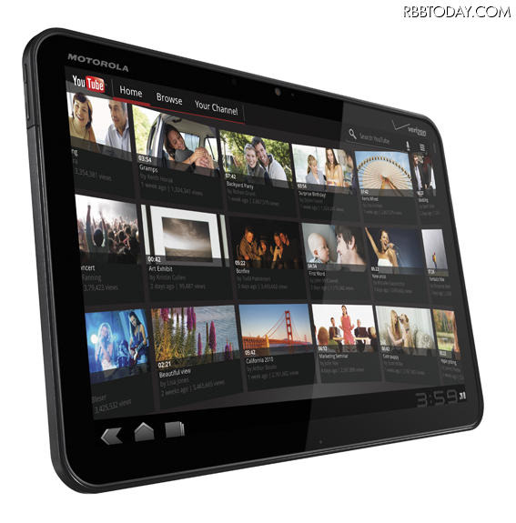 【CES 2011】米モトローラ、世界初のAndroid 3.0搭載タブレット「Motorola XOOM」……iPadに対抗 世界初のAndroid 3.0搭載タブレット「Motorola XOOM」