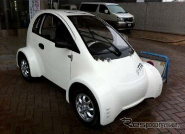 実証実験で使用する超小型モビリティ(原付四輪EV)車両