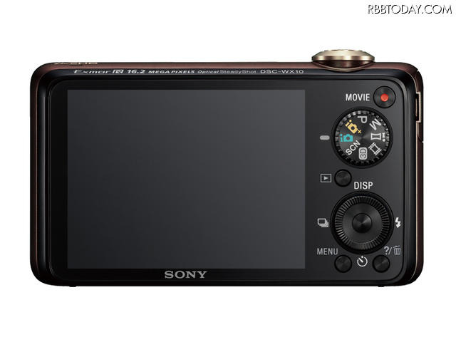 「DSC-WX10」背面 「DSC-WX10」背面
