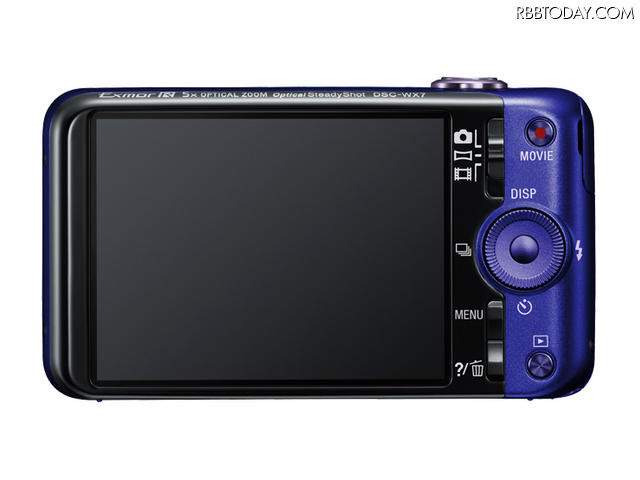 「DSC-WX7」背面 「DSC-WX7」背面