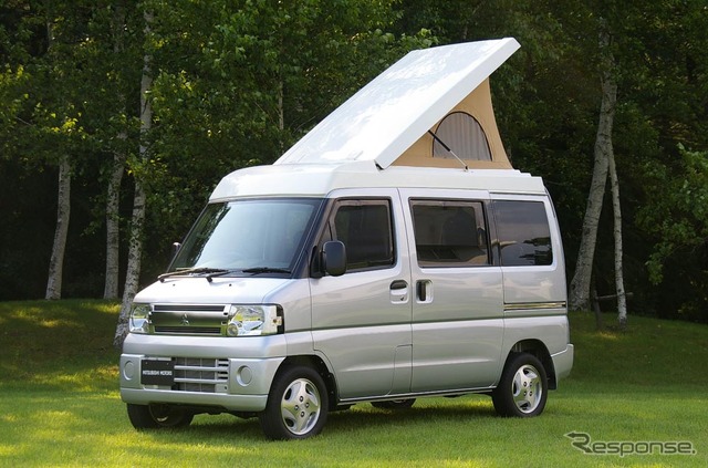 車中泊から、キャンプまで。枠にとらわれない自由気ままな「くるま旅」のショー(三菱のタウンボックスキャンパーが出品される)