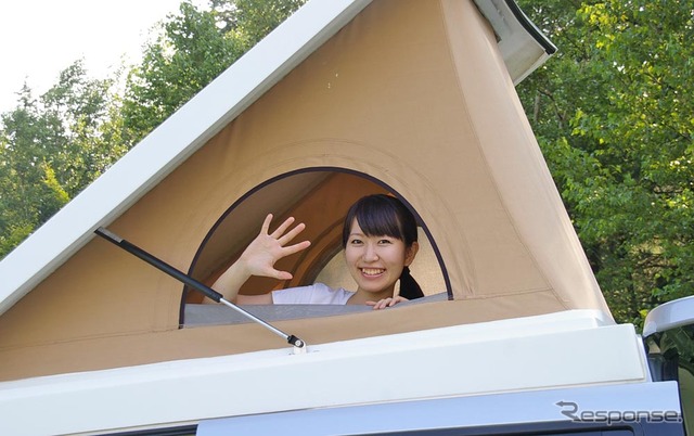 車中泊から、キャンプまで。枠にとらわれない自由気ままな「くるま旅」のショー(三菱のタウンボックスキャンパーが出品される)