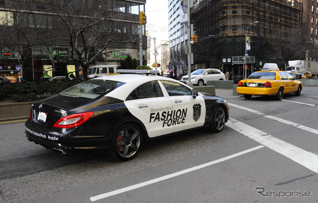 CLS 63AMGのポリスカー仕様がNYのファッションを取り締まる