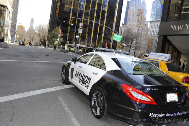 CLS 63AMGのポリスカー仕様がNYのファッションを取り締まる