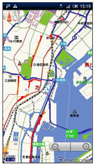 Android向け いつもNAVI 画面イメージ