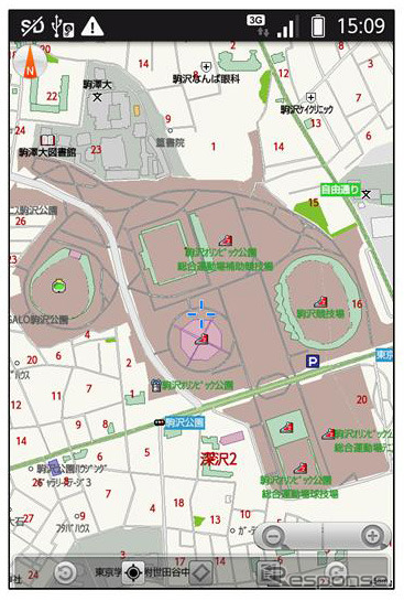 Android向け いつもNAVI 画面イメージ