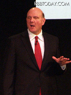 Microsoft CEOのSteve Ballmer氏 Microsoft CEOのSteve Ballmer氏