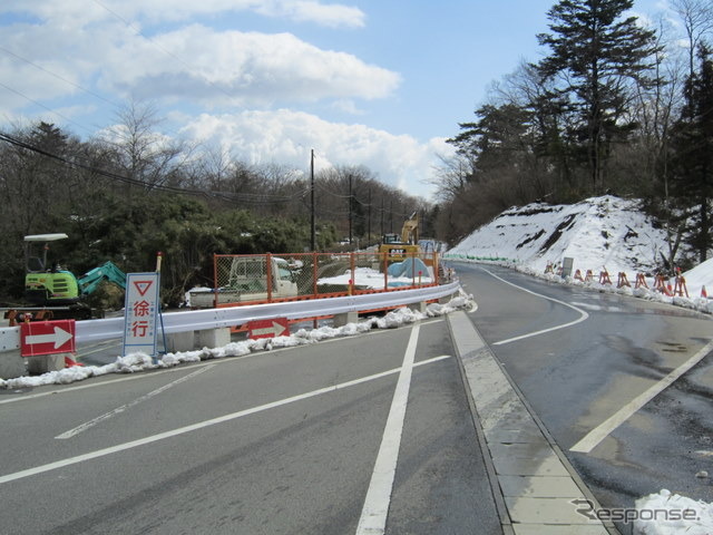 富士霊園付近迂回路
