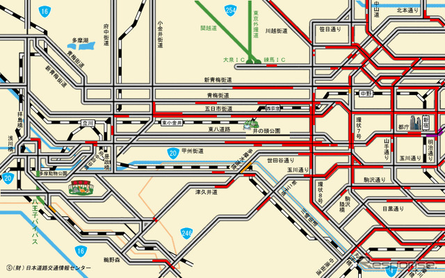 JARTIC渋滞情報