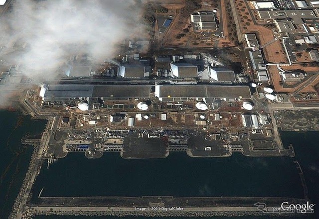 Google、被災地の衛星写真を公開