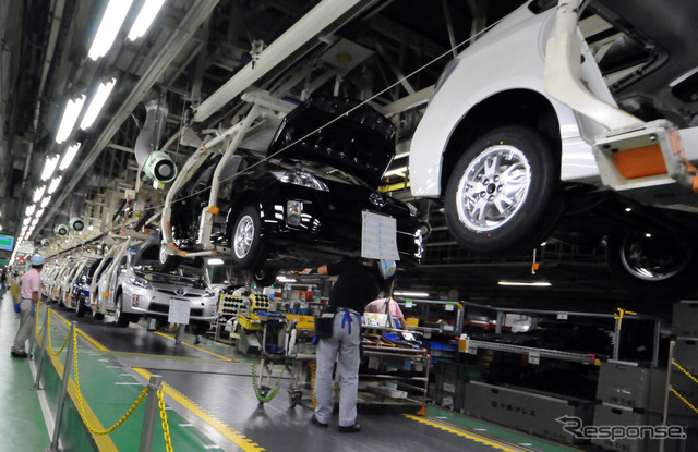 トヨタ、16日まで全工場で稼働停止