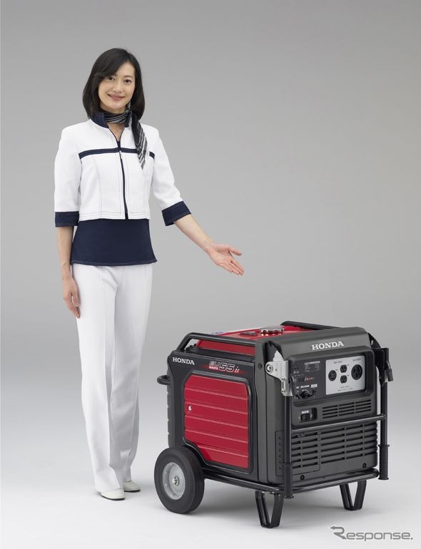 ホンダは、屋内などで発電機を利用しないよう注意を呼びかけている。