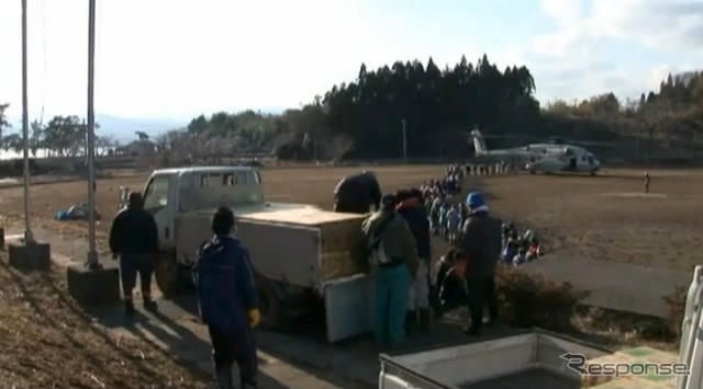 海上自衛隊活動状況(3月18日、動画キャプチャ)