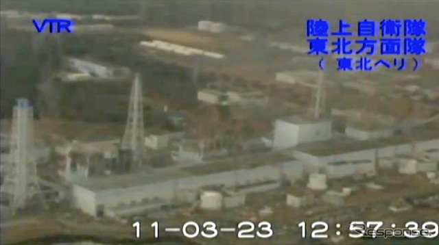 3月23日、陸上自衛隊撮影（動画キャブチャ） 