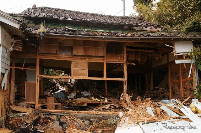 東日本大震災 田代島 震災後(震災前と同一地点)