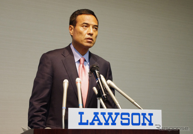 ローソン新浪剛史社長は14日の決算会見で被災地の復興支援策、経済活性化に向けた取組みを発表