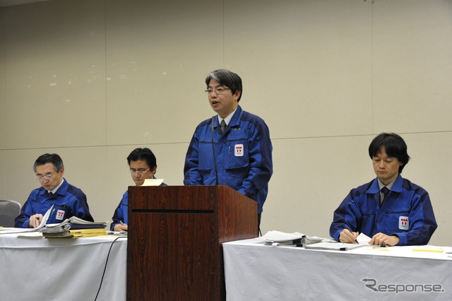 福島原発についての会見(14日・東京電力本店)