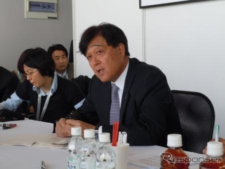 三菱自動車 益子修社長(上海モーターショー11)