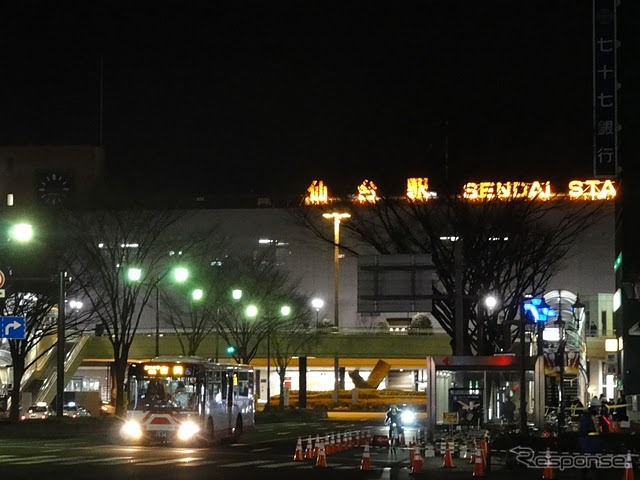 仙台駅（2011年3月30日）