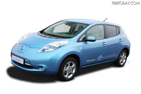 日産 リーフには、NECが日産自動車と共同開発したリチウムイオン電池が採用されている