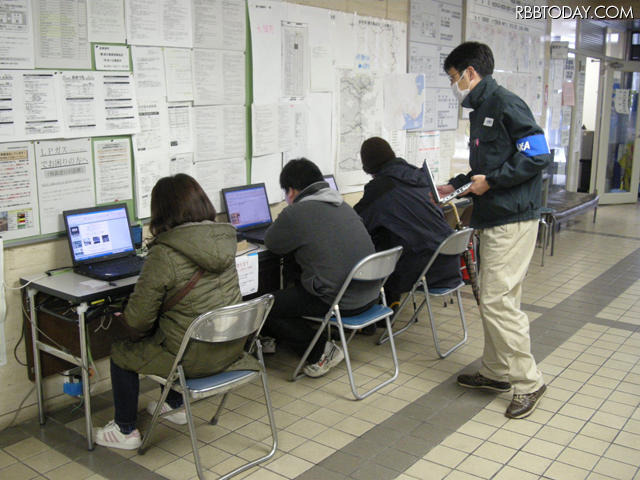 岩手県沿岸広域振興局（釜石市）に設置のPC 岩手県沿岸広域振興局（釜石市）に設置のPC