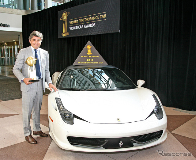 フェラーリ 458イタリア 2011ワールドパフォーマンスカーオブザイヤー授賞式