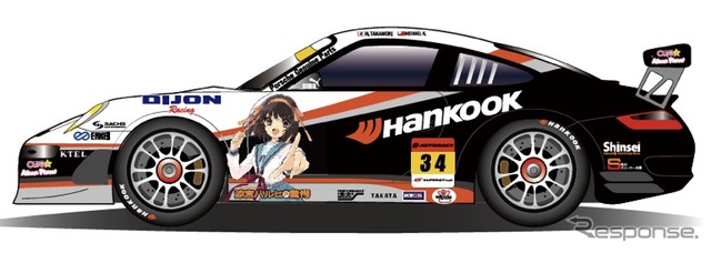 ハルヒレーシング HANKOOK ポルシェ