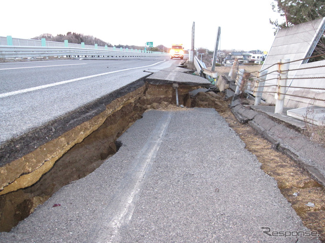 東北自動車道下り線・矢吹〜須賀川