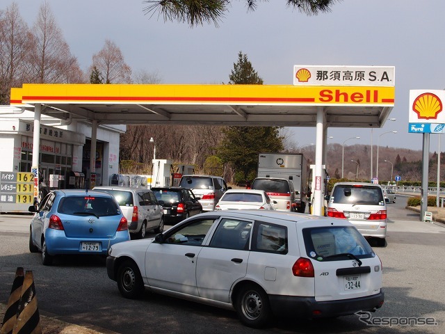 東北自動車道・サービスエリアの様子(3月29日)