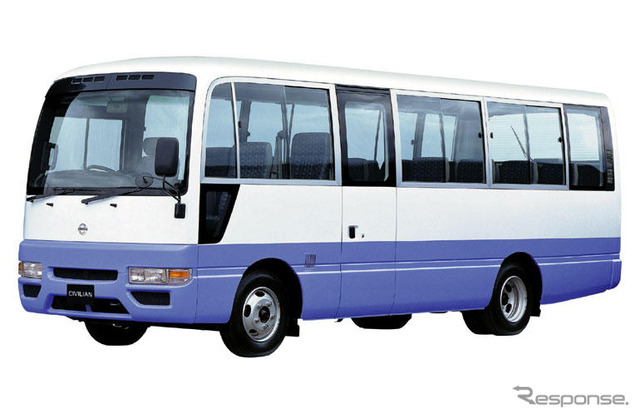 日産車体、マイクロバス『シビリアン』にガソリン車設定