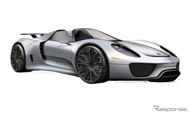 ポルシェ918スパイダー開発スケッチ