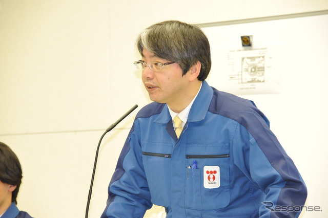 原子力・立地本部 松本純一代理(3日・東電本店)