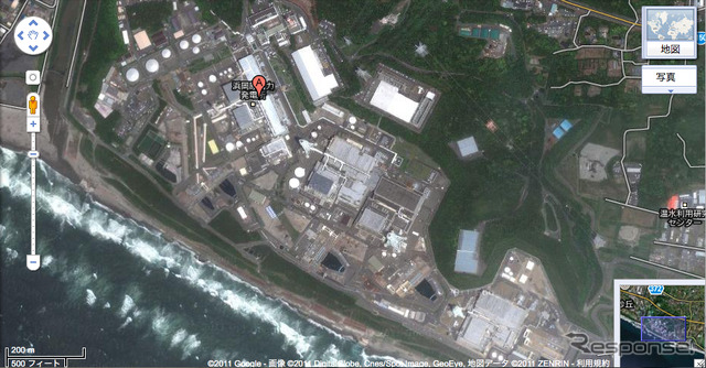 浜岡原子力発電所(写真:Googleマップ)