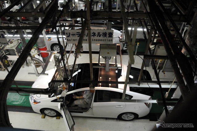 トヨタ自動車堤工場 プリウス生産ライン(資料画像)