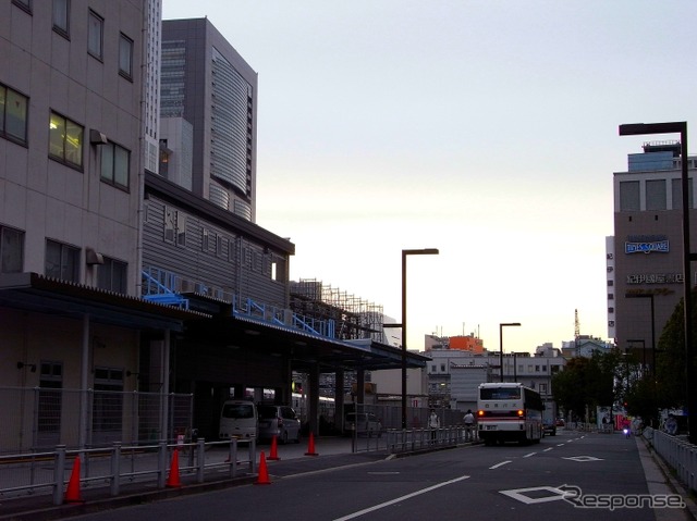 代々木駅東口付近にオープンした新たな新宿駅JR高速バスターミナル
