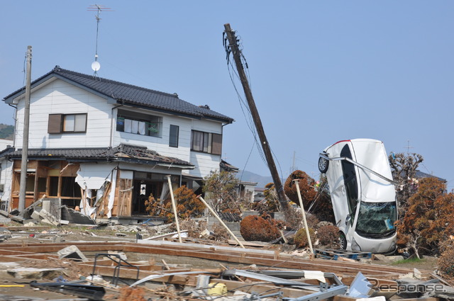 石巻市内のようす（2011年5月8日）