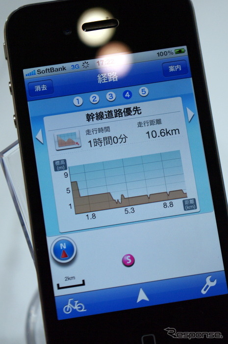 【スマートフォン&モバイルEXPO】スマホ向けに自転車ナビと乗換案内…ナビタイム