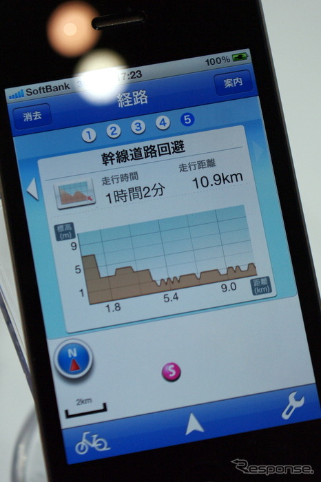 【スマートフォン&モバイルEXPO】スマホ向けに自転車ナビと乗換案内…ナビタイム