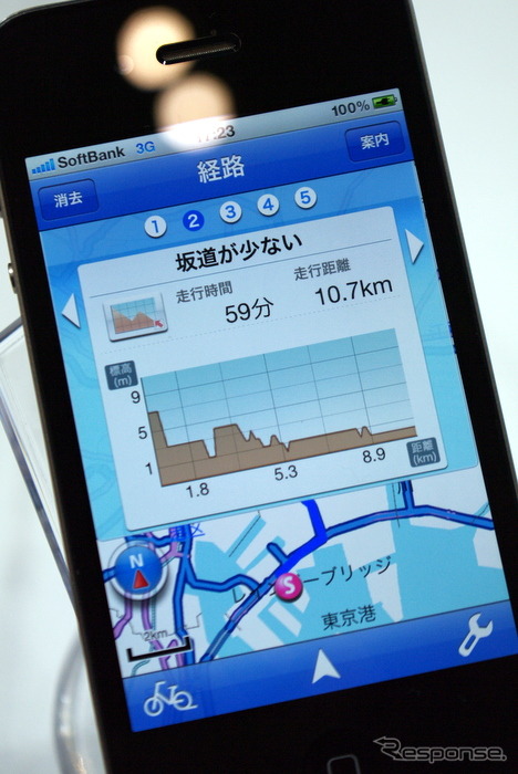 【スマートフォン&モバイルEXPO】スマホ向けに自転車ナビと乗換案内…ナビタイム