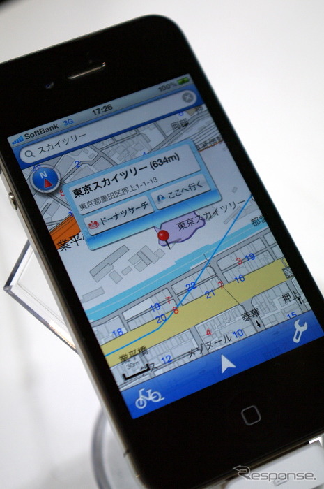 【スマートフォン&モバイルEXPO】スマホ向けに自転車ナビと乗換案内…ナビタイム