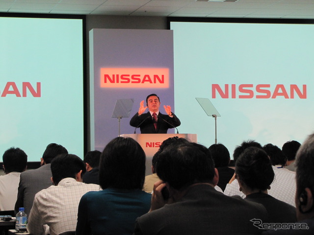 日産ゴーン社長「電力不足の時こそ、EVの重要性は増す」
