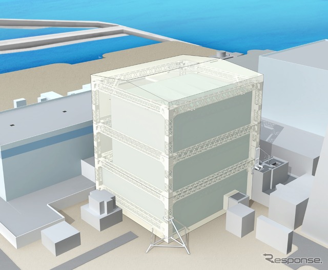 福島第一原発1号機 原子炉建屋カバーのイメージ