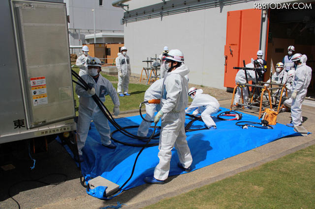 福島第二1号機電源ケーブル接続