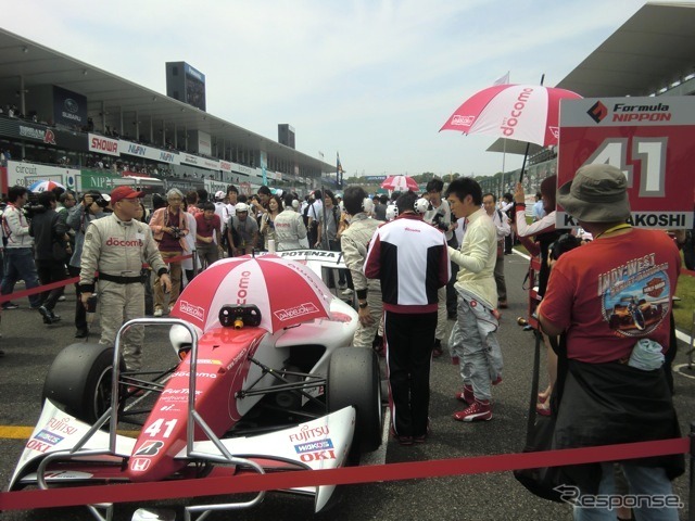 予選3位の塚越広大(ダンディライアン・ホンダ)。決勝はピットでのロス等もあり7位に終わる