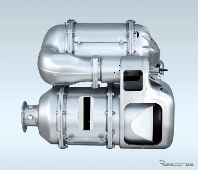 日野プロフィア用排出ガス浄化システム、DPR＋尿素SCR