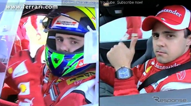 マッサ選手が3人?! …3台のフェラーリ対決［動画］